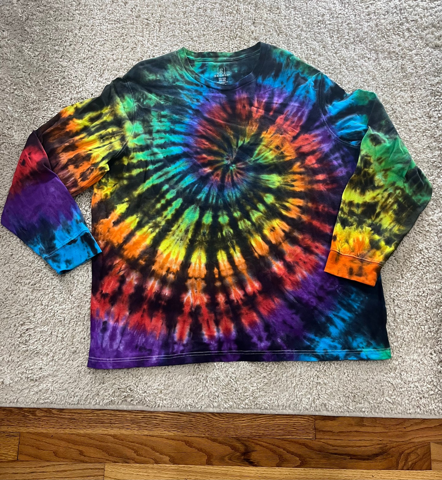 Rainbow with black Long Sleeves
