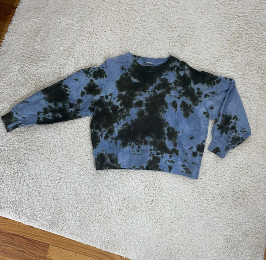 Green/Blue Scrunch Sweatshirt